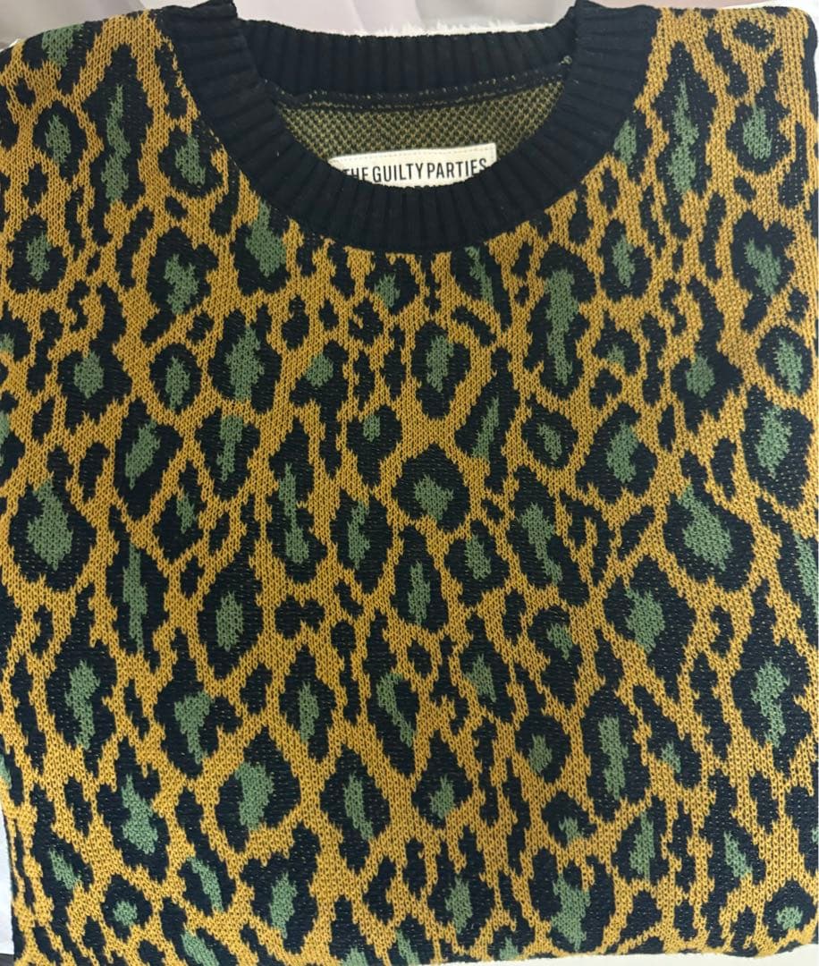 ワコマリア　WACKO MARIA レオパード　ニット