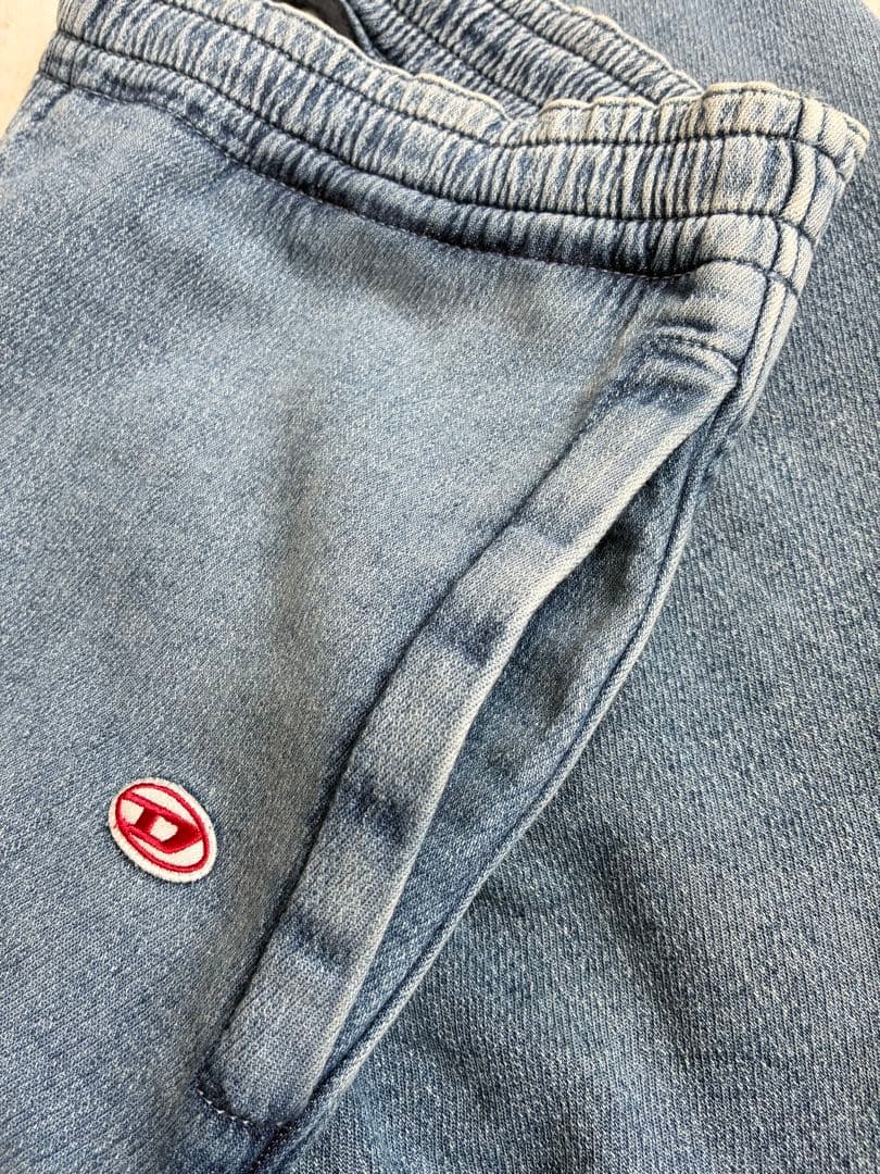 【美品】DIESEL D-LAB-NE スウェットデニムパンツ XL