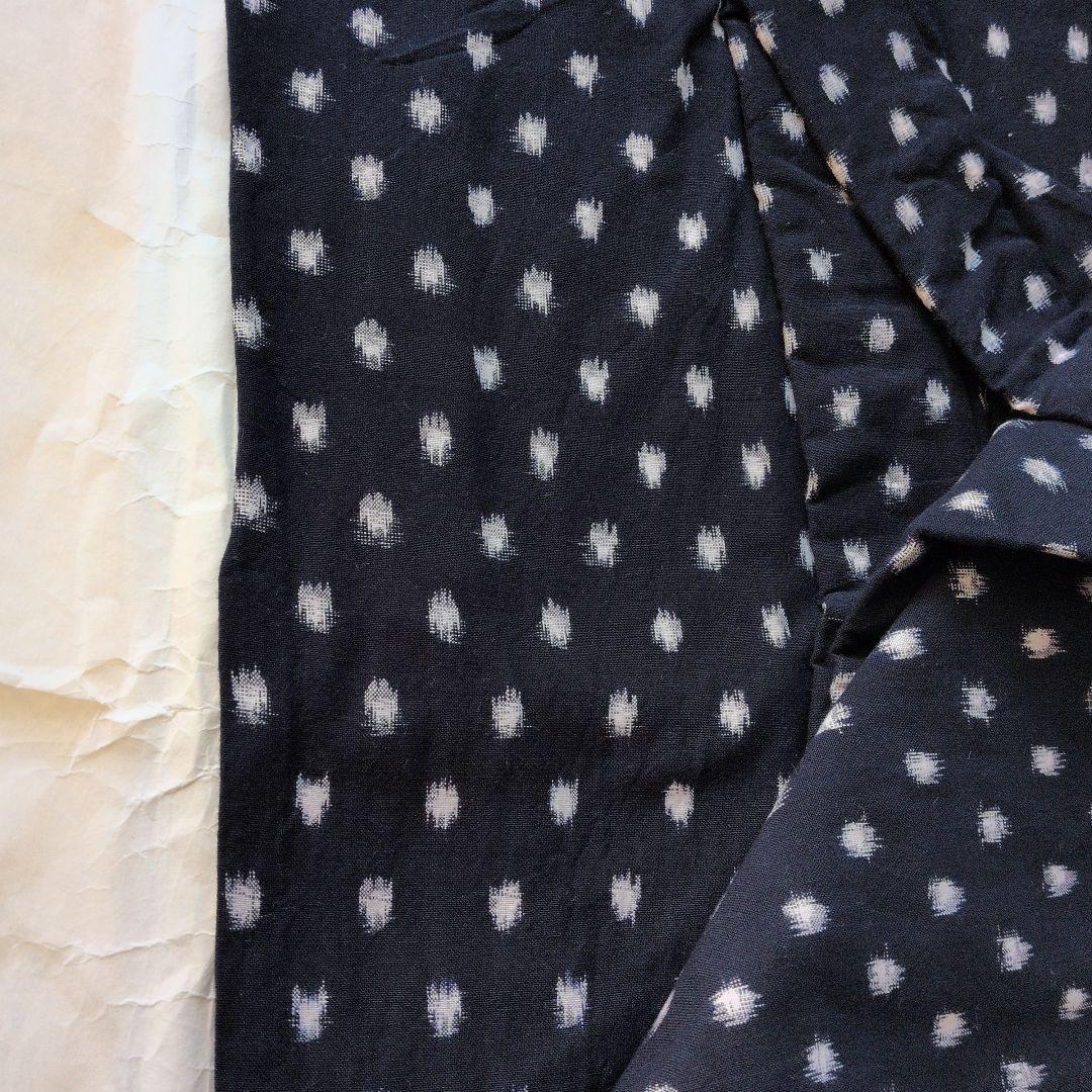 久留米絣　木綿着物　梅屋