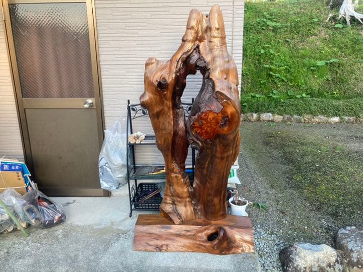 衝立　天然木　一枚板