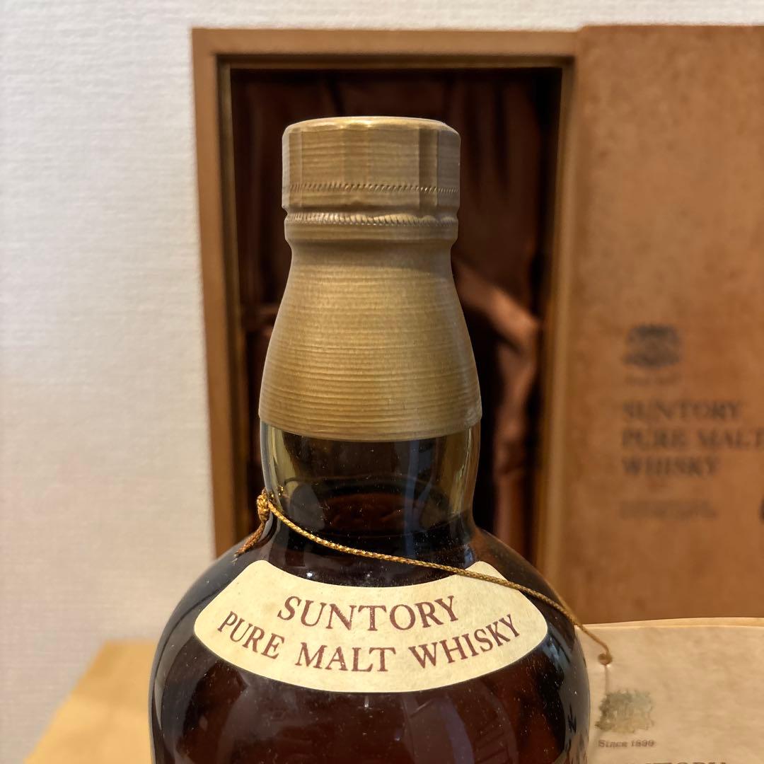 サントリーピュアモルトウイスキー　山崎　向獅子　初期ラベル　760ml 箱付き