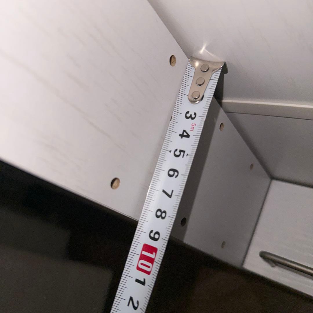 ホワイト収納キャビネット 約90cm