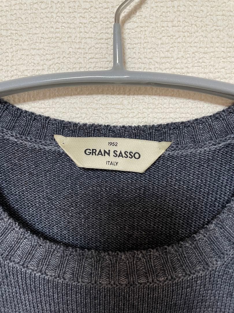 GRAN SASSO ブルーグレー ニット サイズ48