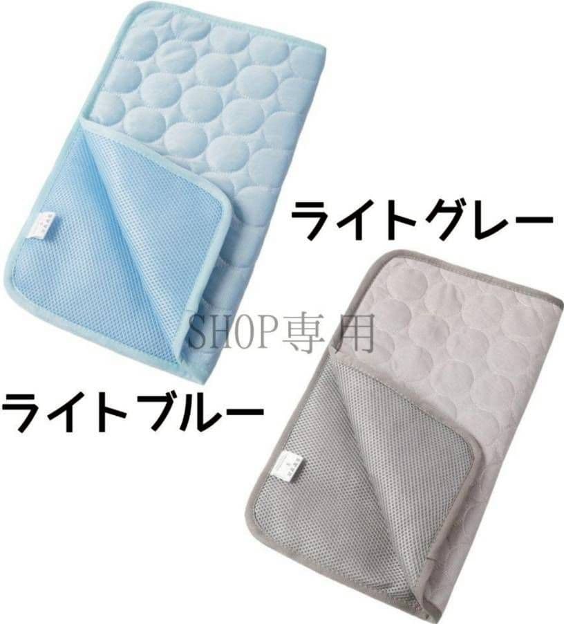 【新品】接触冷感マット　ひんやり　グレー　熱中症対策　ペット　犬猫兼用　洗える