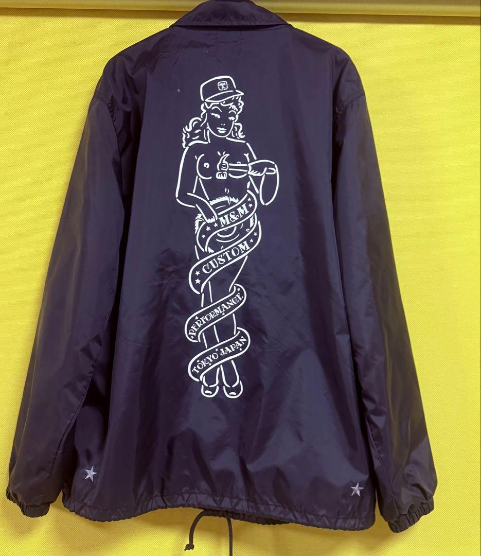 M&M ナイロンコーチジャケット　Lサイズ