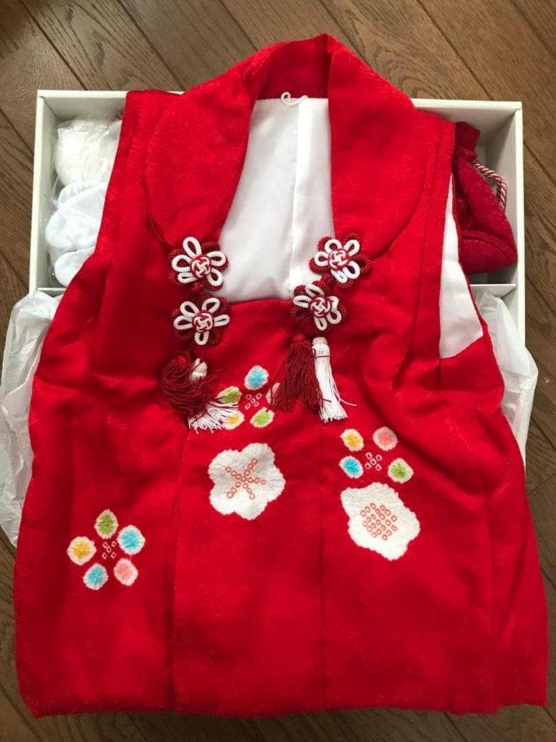 七五三衣装セット 赤ピンク系　3歳　高島屋