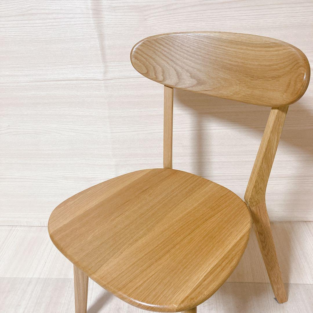 ダイニングチェア リバー  オーク材 無垢天然木 椅子 大川家具 ②