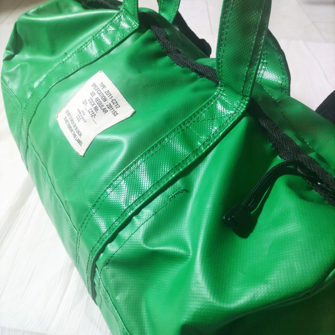 【CABANE de ZUCCA】 ボストンバッグ 2wayショルダー 緑色