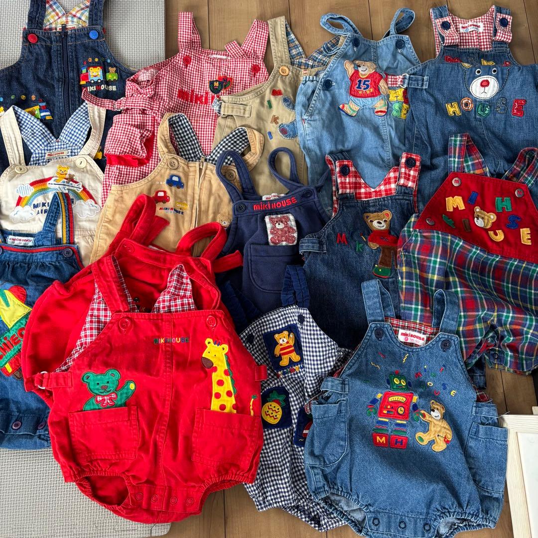 ミキハウス オーバーオール セット