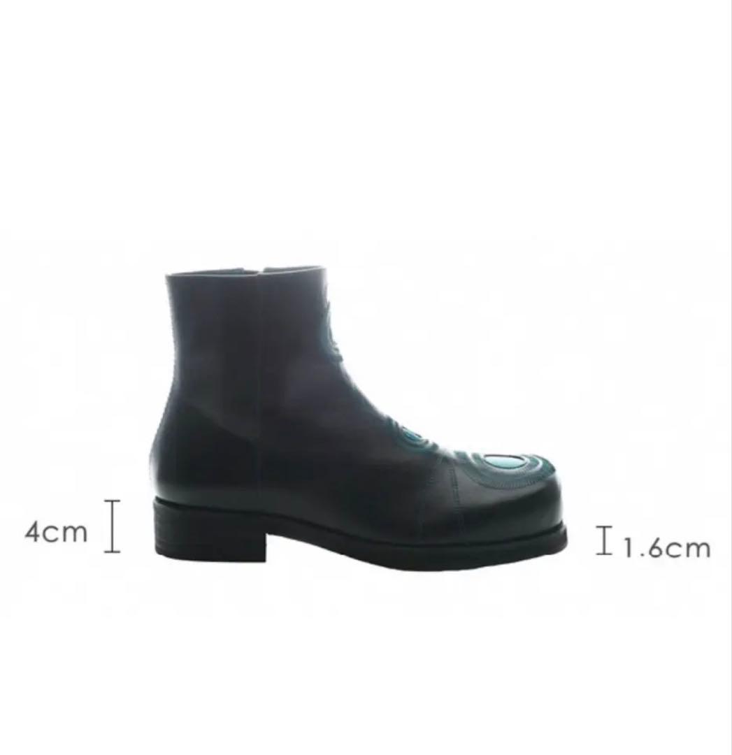 54A0 × musaafeer Square Toe Boots