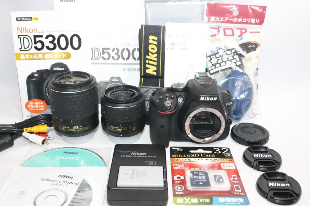 Wレンズキット⭐S回数150回 新品級⭐Nikon D5300⭐高機能 一眼