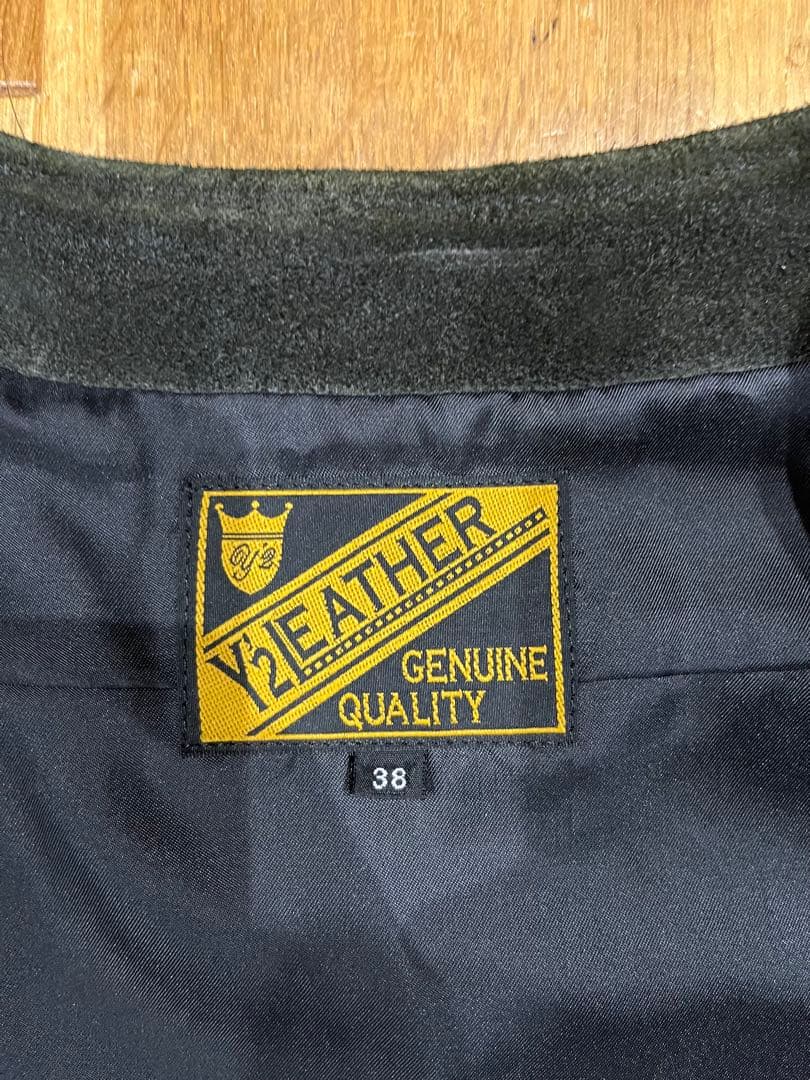 Y'2 LETHER スウェードベスト　38 美品