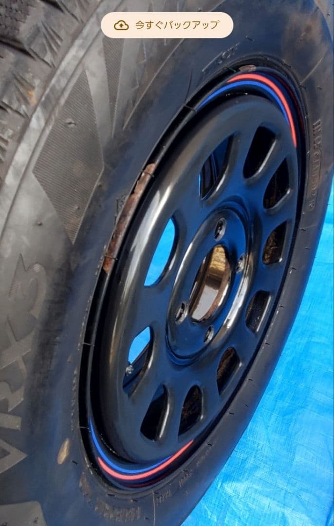 【早い者勝ち‼️】デイトナ ブラックBLIZZAK VRX2ホイールタイヤセット