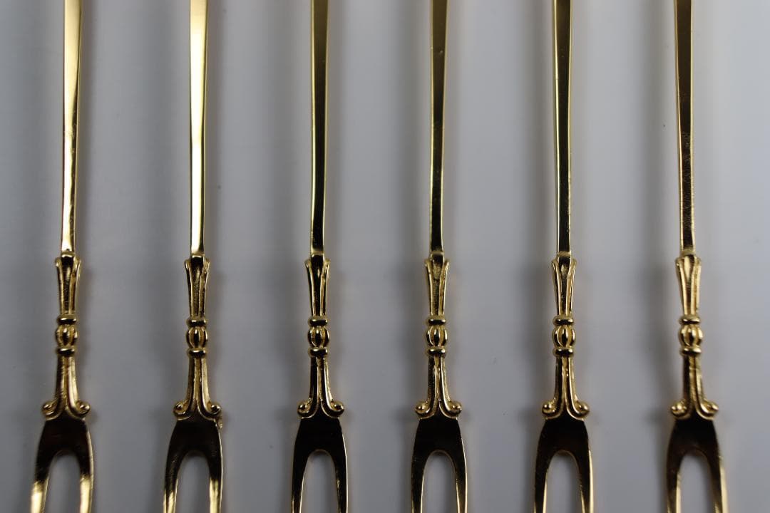 クリストフウィドマン■スターリング製フルーツピック6本セット■デコラ・クラシック