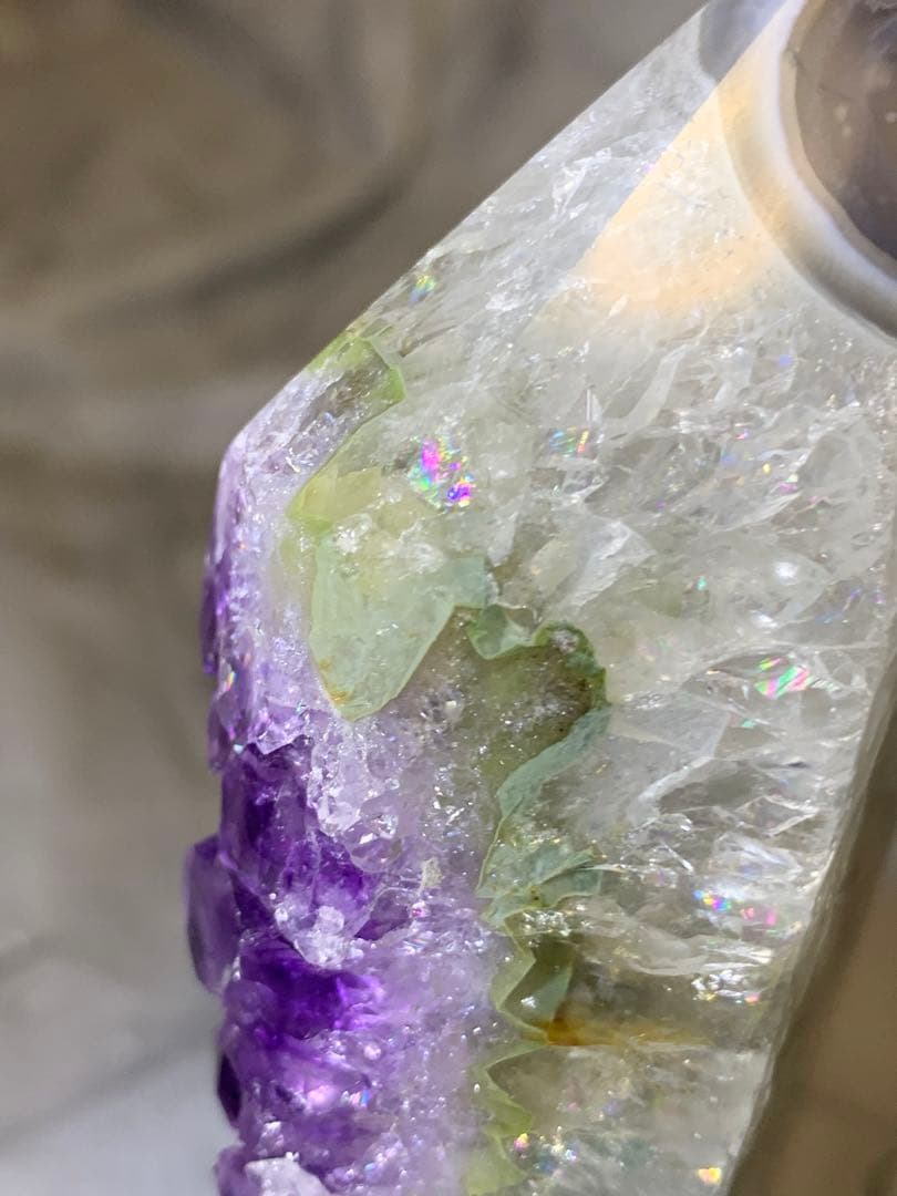 美品！アメジストクラスター六角柱