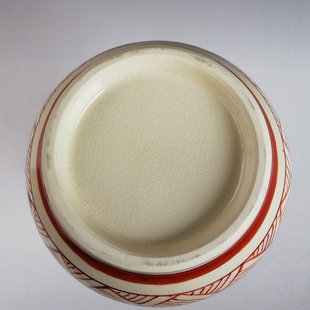 Ｔ９５２　皆具　『赤絵　皆具』『原平窯　加藤昌山 造』　共箱　茶道具