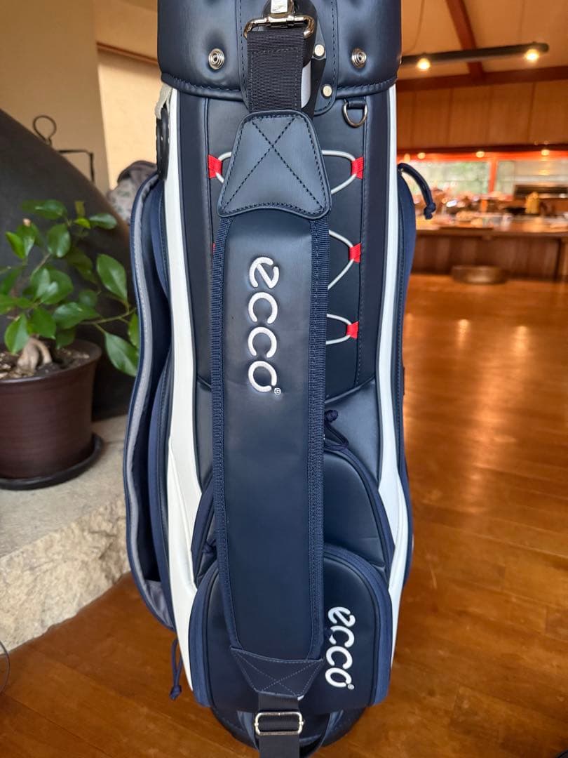 ecco キャディバッグ ネイビー/ホワイト