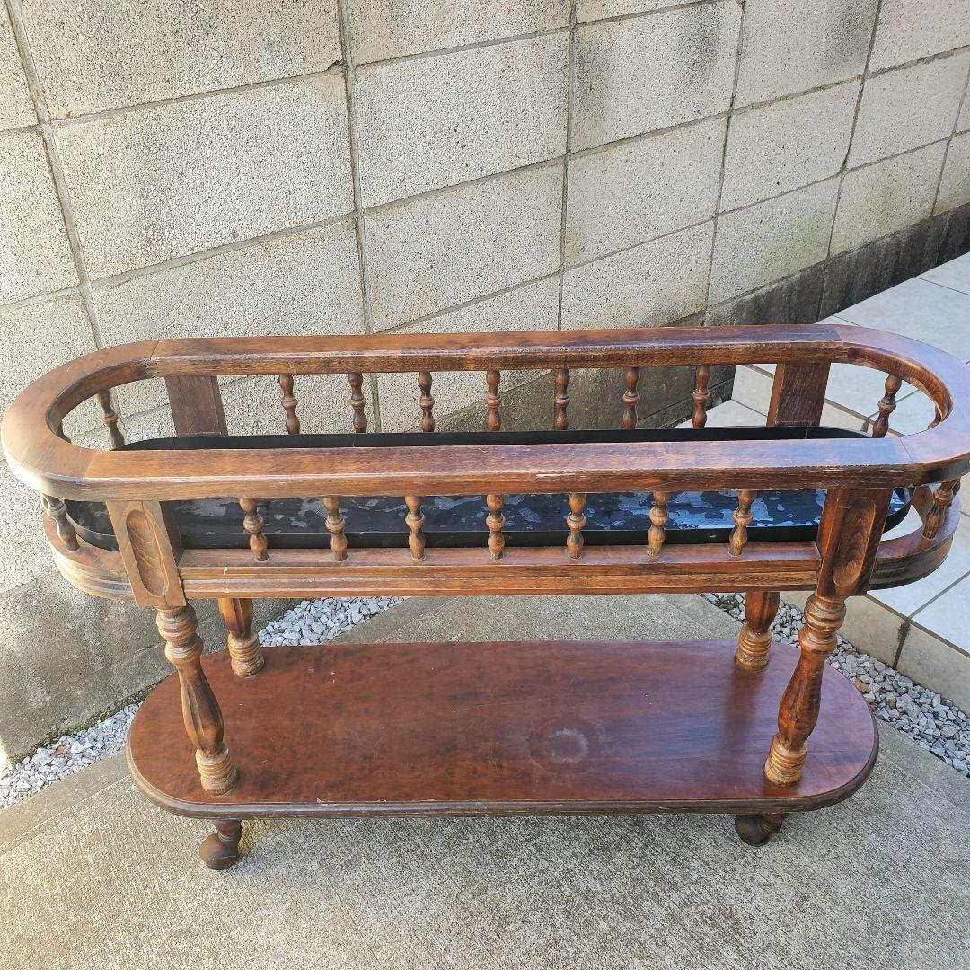 Demain ドマン イタリー 木製プランター ワゴン 木製 フラワーベース