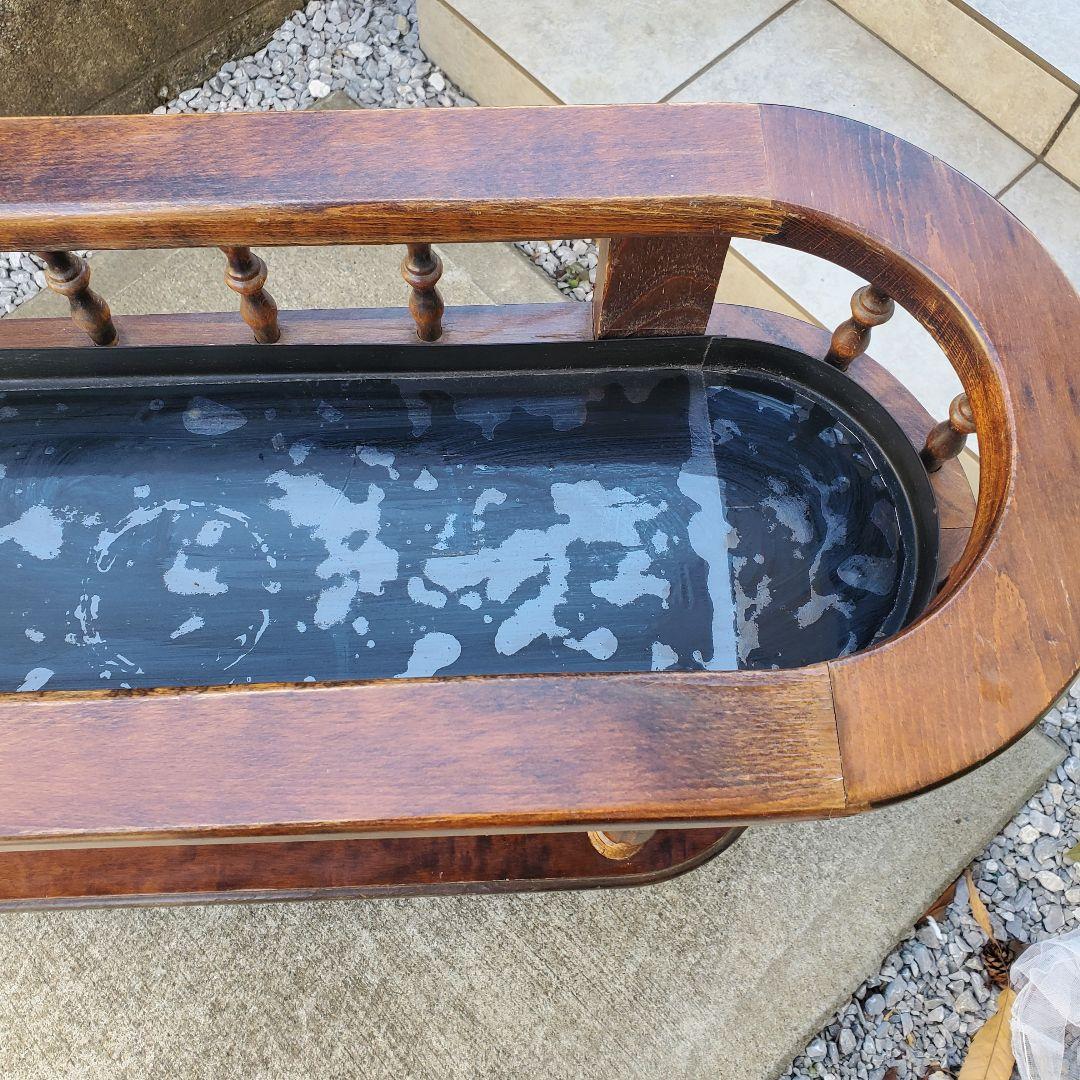 Demain ドマン イタリー 木製プランター ワゴン 木製 フラワーベース