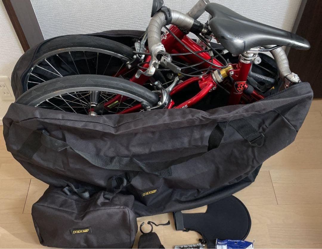 KHS F-20RC 2×10s 折りたたみ自転車 レッド