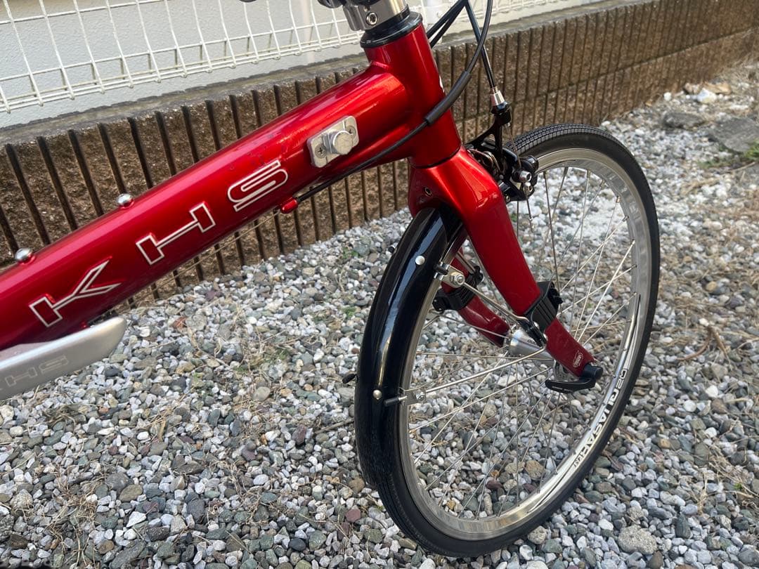 KHS F-20RC 2×10s 折りたたみ自転車 レッド