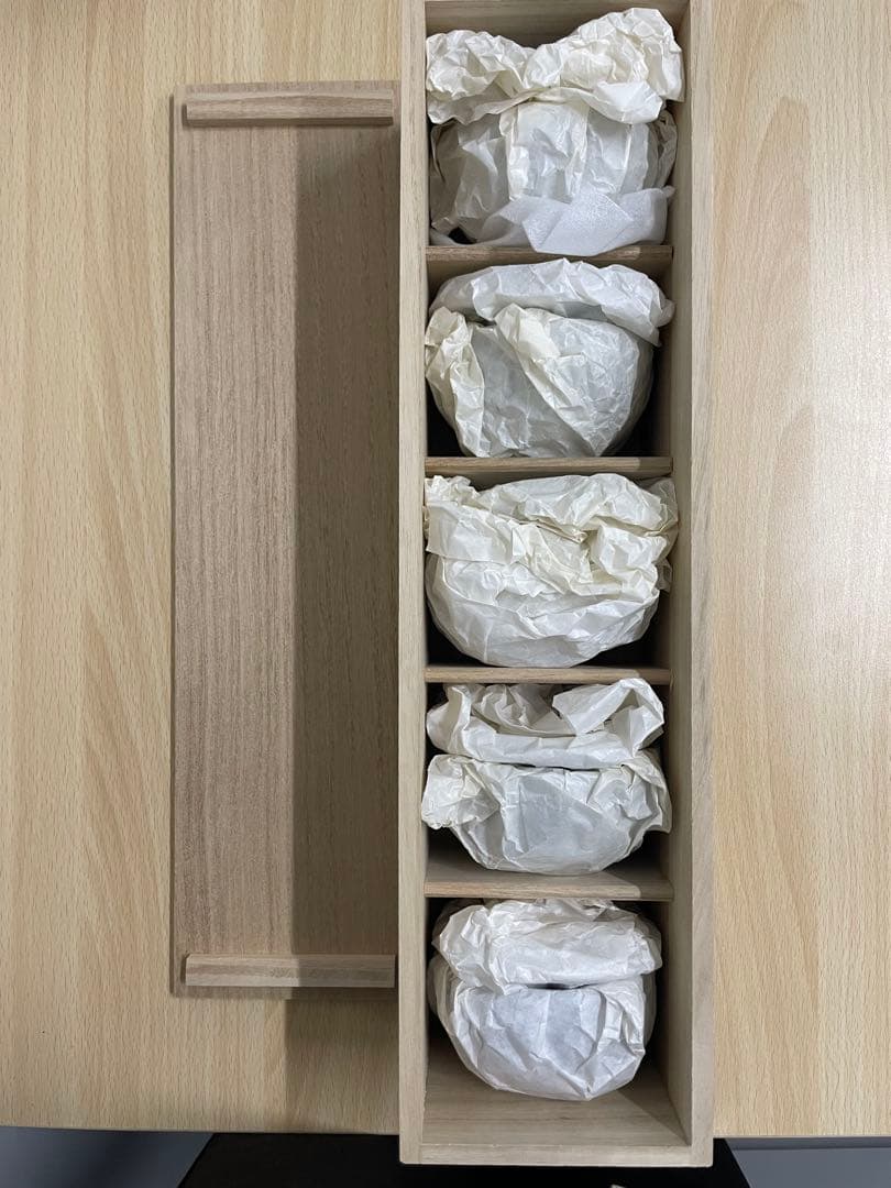 たち吉 京唐草 お茶呑茶碗 新品桐箱付き5客②