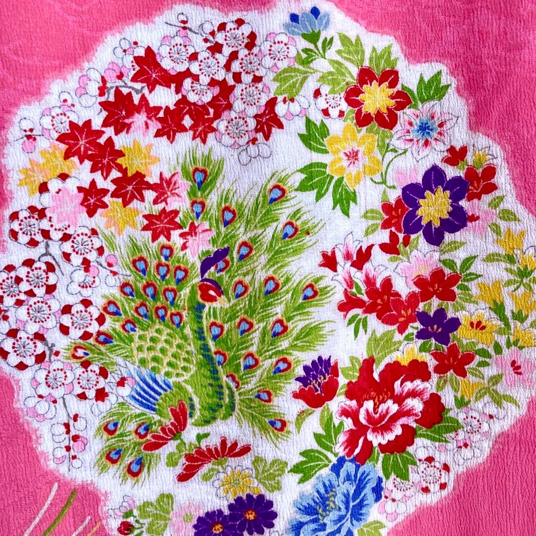 アンティーク 女の子 子供着物 7歳 ジュニア 昭和レトロ 大正ロマン NO6