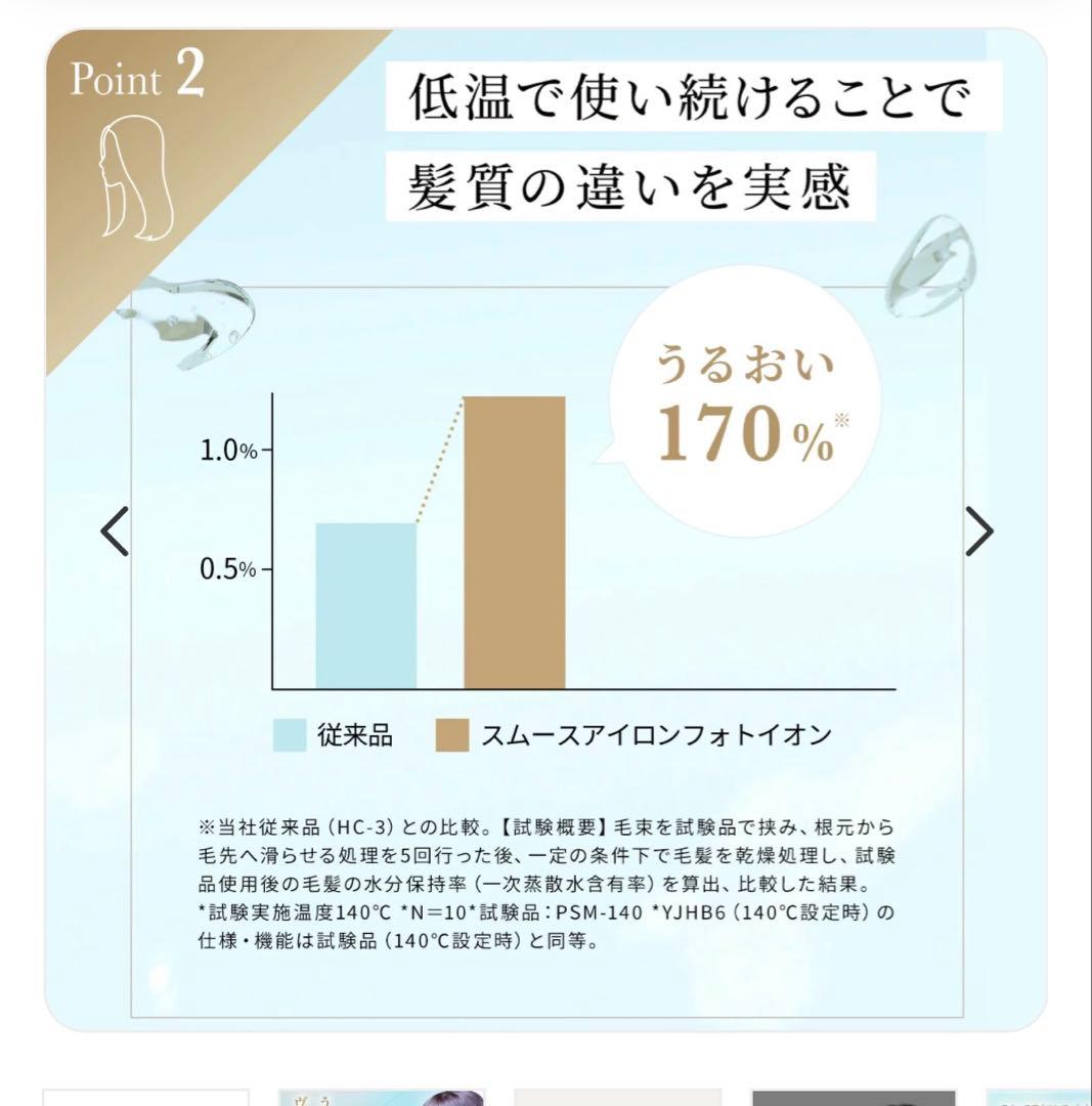 YA-MAN スムースアイロンフォトイオンプラス　ゴールド