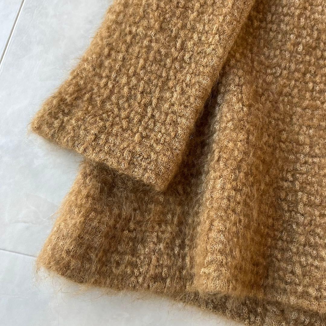 SYBILLA BLACK シビラ モヘヤニットロングコート キャメル M