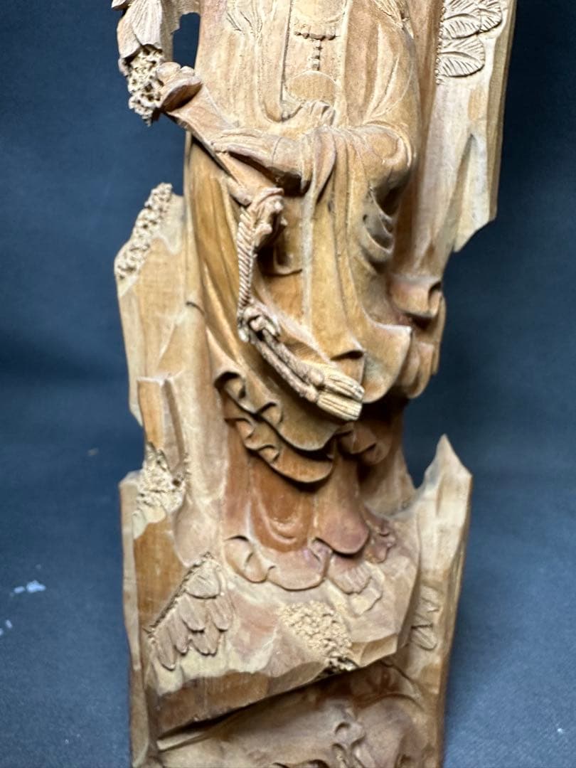 白檀　観音　木彫り　仏教美術　仏像 骨董 木像　木製　仏教　密教　置物　骨董