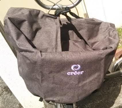 自転車かごカバー バックル固定 前 撥水 チャック 防水