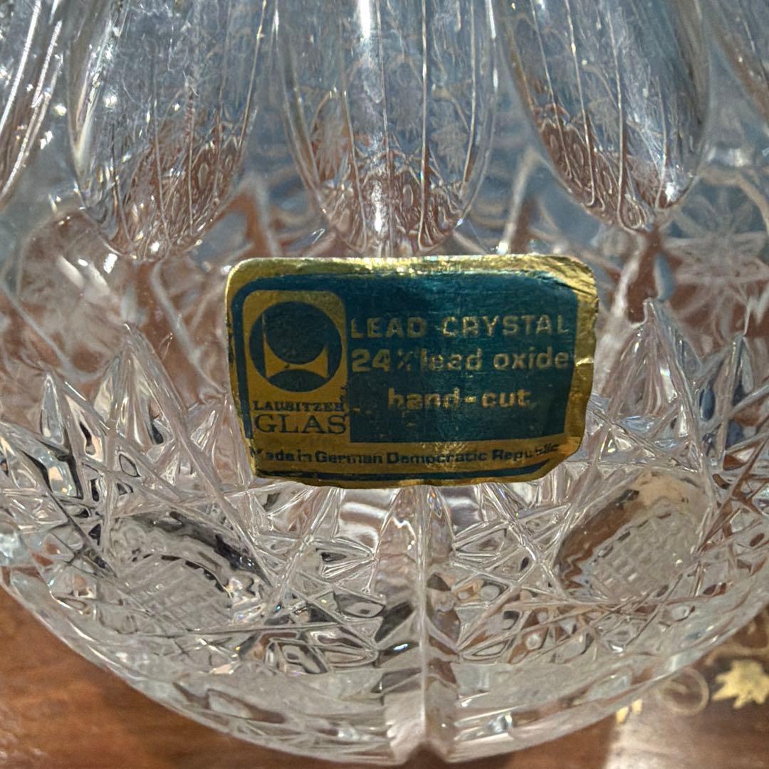 Lausitzer Crystal (ラウジッツァー・クリスタル)花瓶東ドイツ製