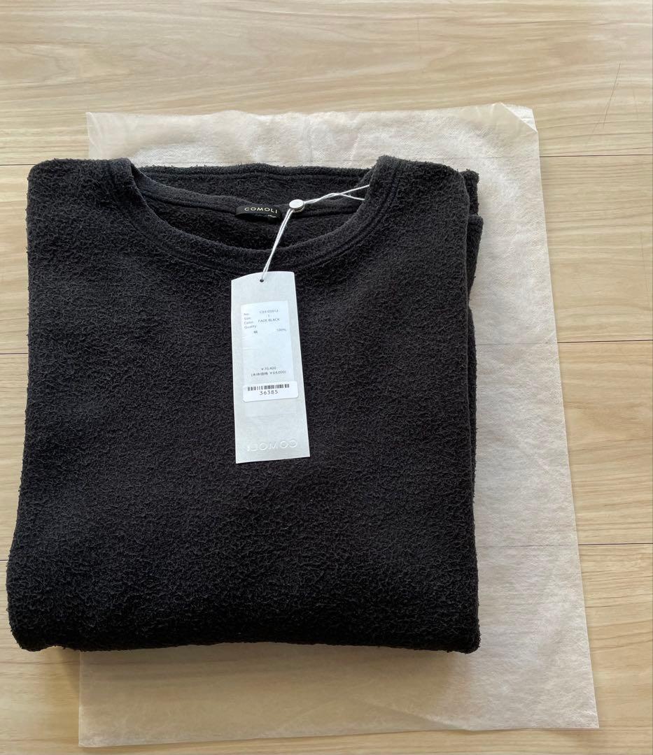 【新品未使用】Comoli 25AW シルク フリース クルーネック size1