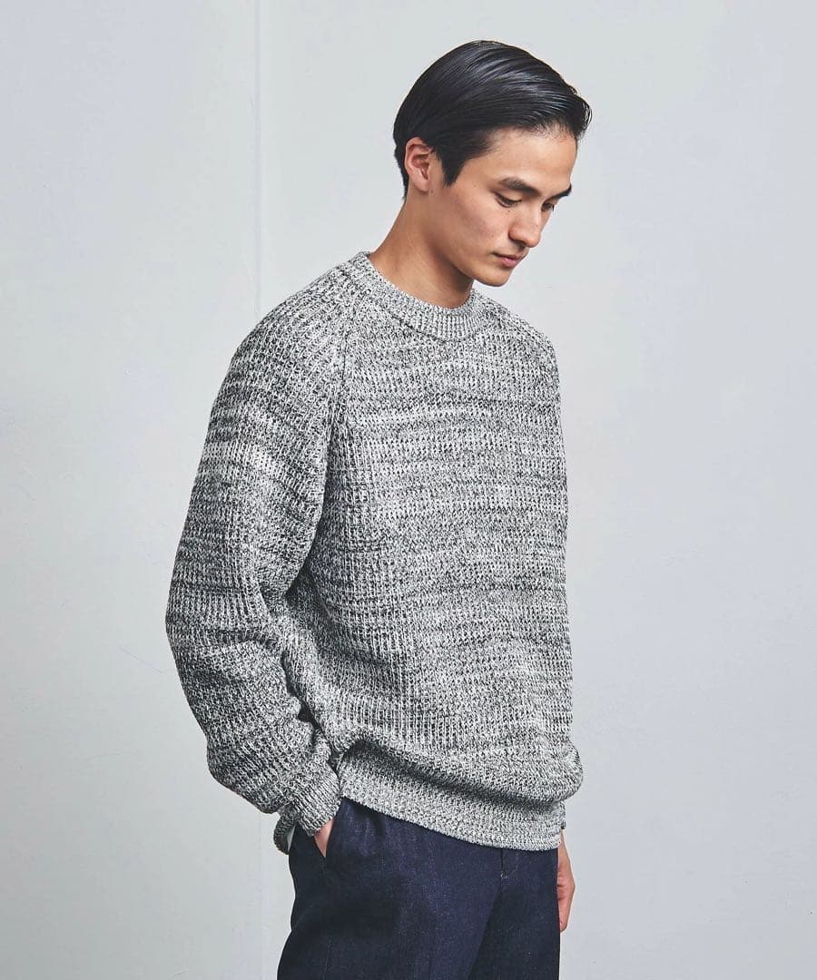 未開封　バトナー別注　YAMAGATA ペーパー アゼ クルーネックニット　M