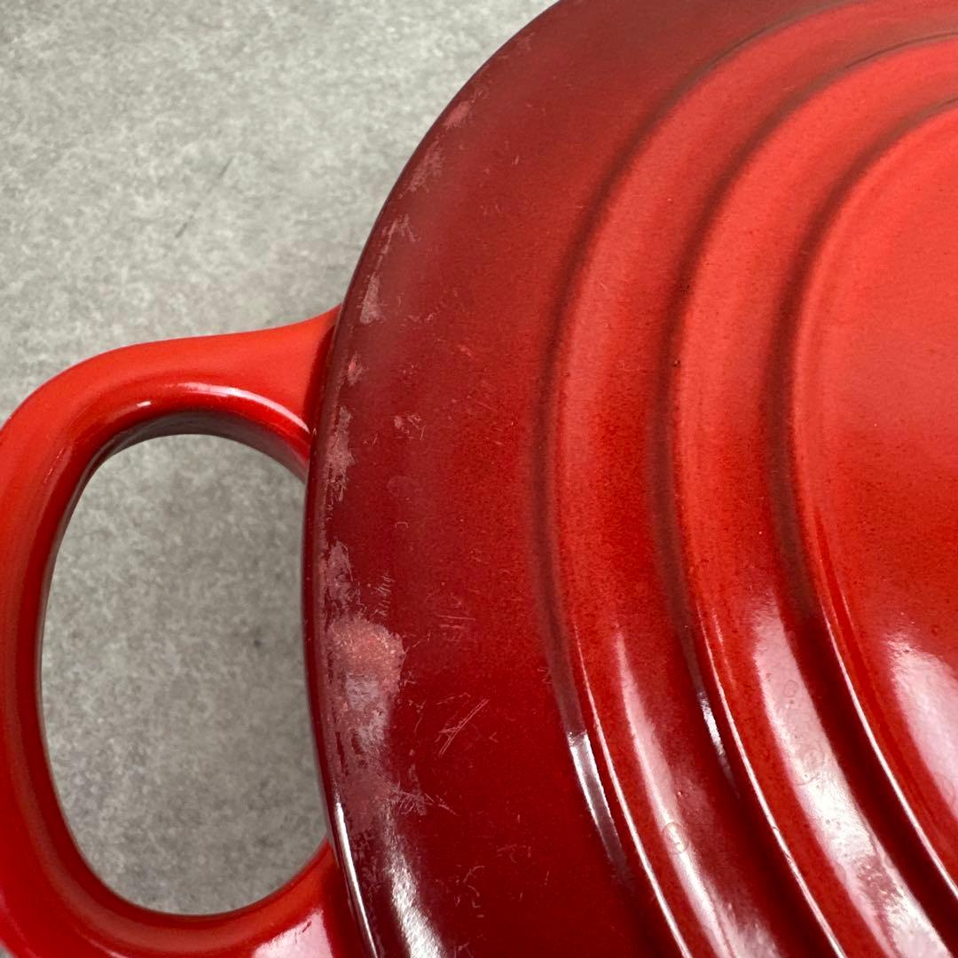 LE CREUSET ルクルーゼ ココット ロンド チェリーレッド 22cm