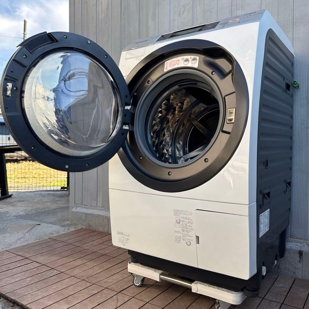 送料込 Panasonic ドラム式洗濯乾燥機10kg/6kg インテリアドラム