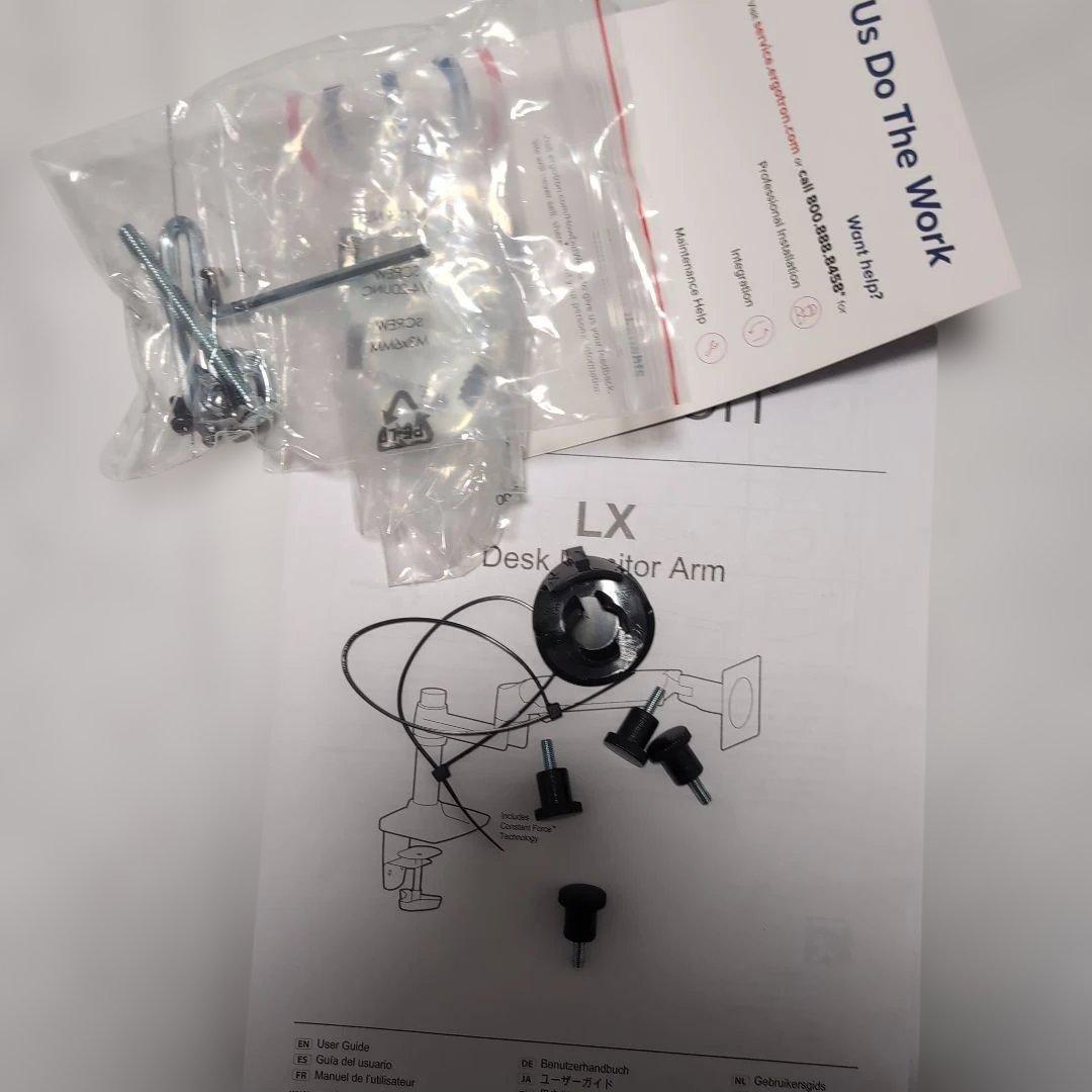 【箱・付属品付】ergotron LX モニターアーム ブラック