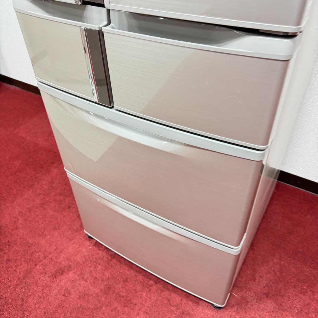 東京23区送料無料　美品三菱６ドア冷蔵庫435L　製氷機有2016年製　洗浄済み
