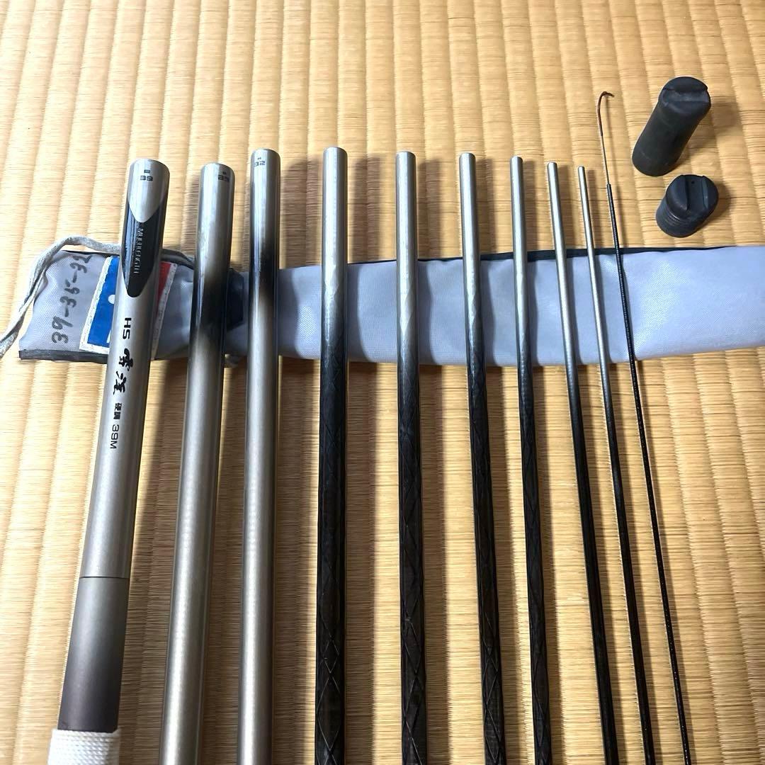 【美品　商品】ダイワ HS雪渓 39M 渓流竿 3.9mマルチレングス ケース付