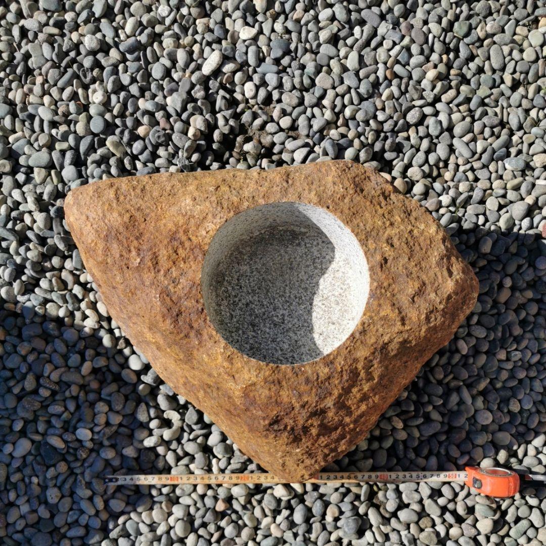 鞍馬石　蹲　48.6キロ　庭石　鑑賞石　石　庭　坪庭　砂利　和