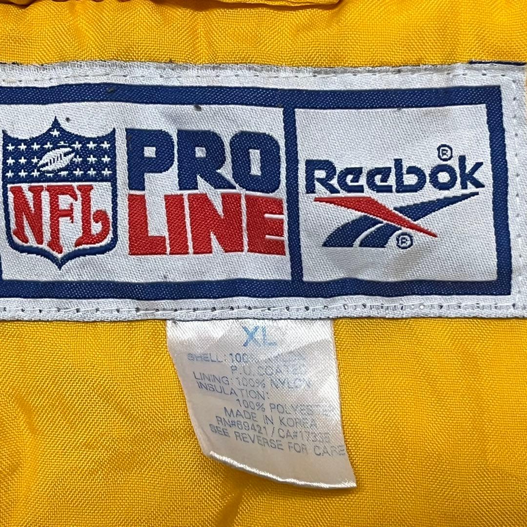 90s Reebok NFL Steelers ナイロンジャケット XL 刺繍