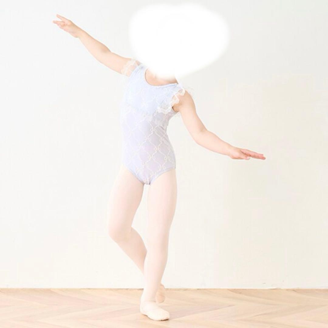 mezzo piano【バレエ】リボンジャガード柄　レオタード 140サイズ