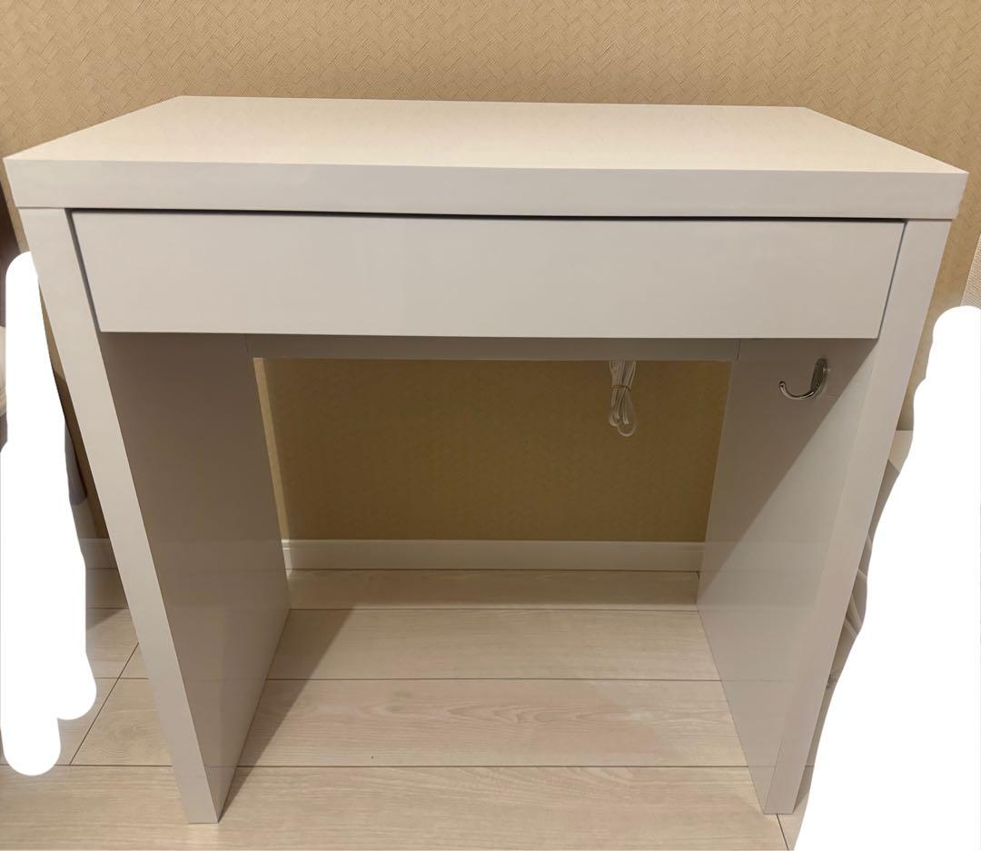 Alice ドレッサー　デスク　ホワイト　白　メイク台