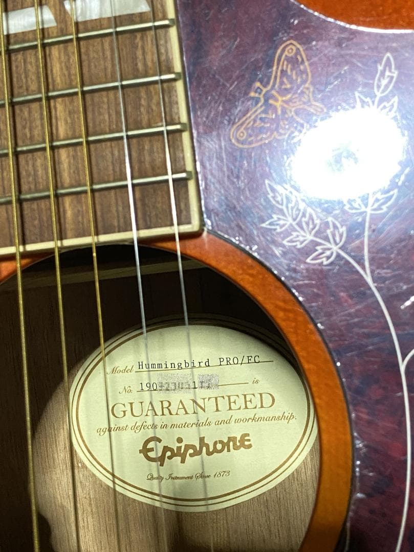 美品 Epiphone Hummingbird PRO/FC（おまけあり）