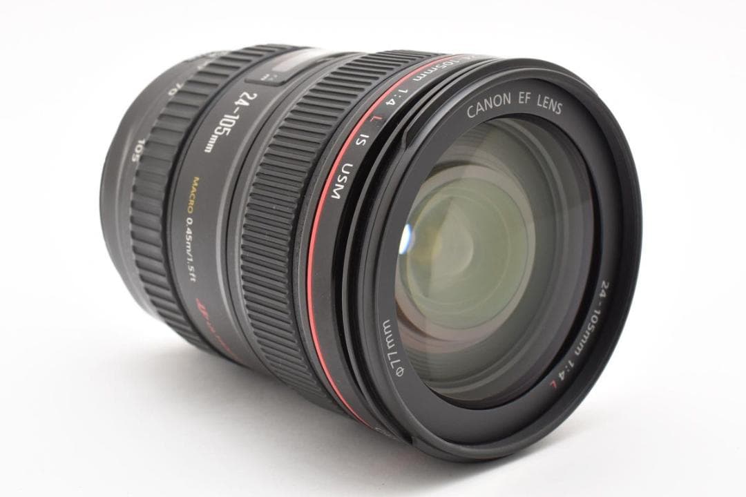 良品　Canon EF 24-105mm 4L IS USM フード/フィルタ付