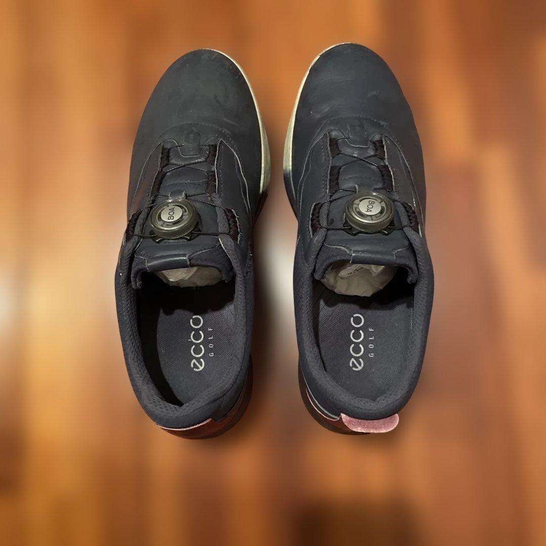 ECCO ゴルフシューズ BOA 41サイズ ネイビー　シューズキーパー付き