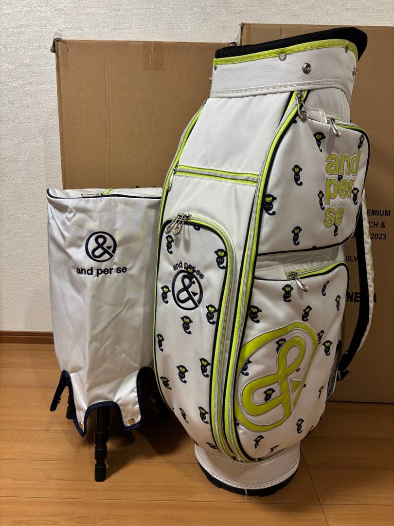 美品 and per se アンパスィ キャディバッグ 9型