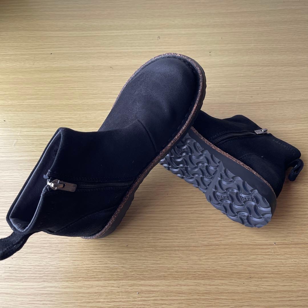 【BIRKENSTOCK 】MELROSE スエードレザー　ブラック 24cm