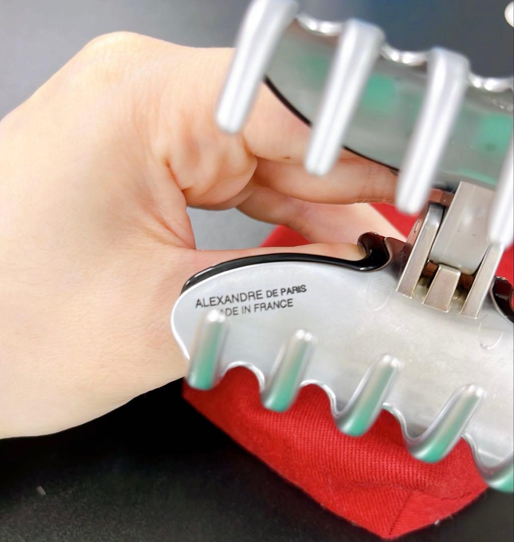 ALEXANDRE DE PARIS ヘアクリップ M ヴァンドーム　黒