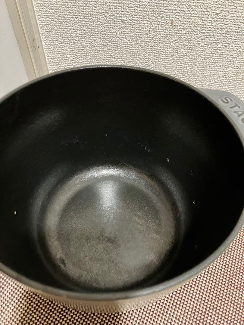 STAUB 鋳鉄 両手鍋 グレー GOHAN